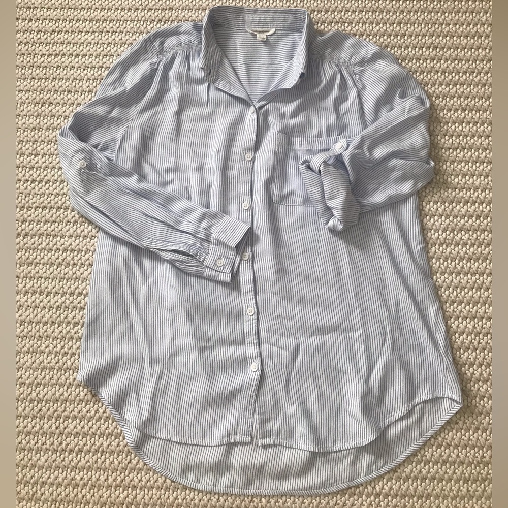 Women’s Blue Striped Shirt